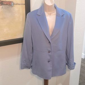 Neiman Marcus Exclusive Powder Blue Blazer Size 10 100 PERCENT CASHMERE!